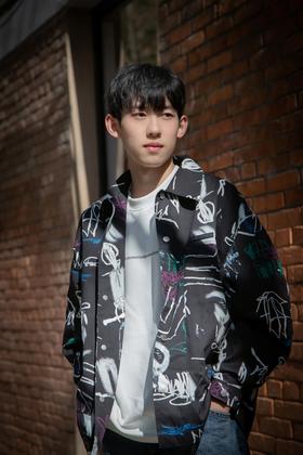412972916艺术涂鸦休闲夹克