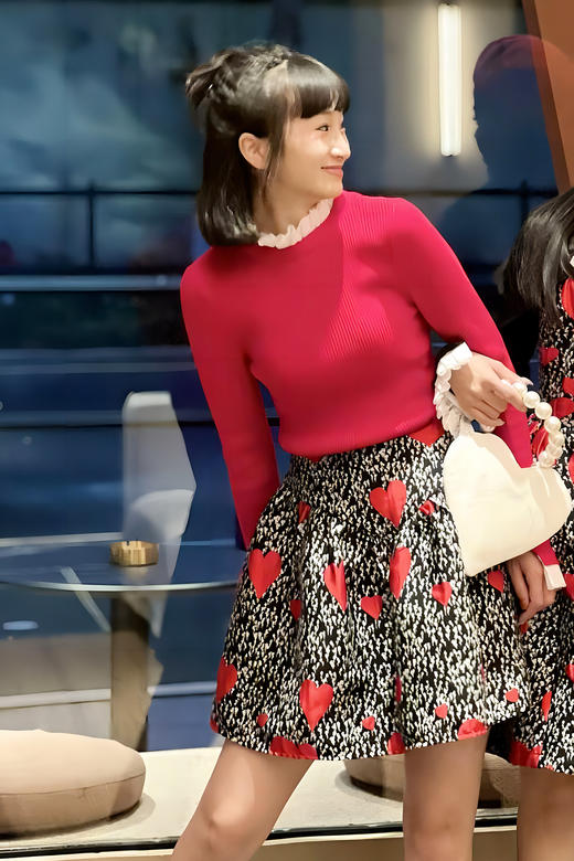 胭脂色半裙HJ1B10 商品图1