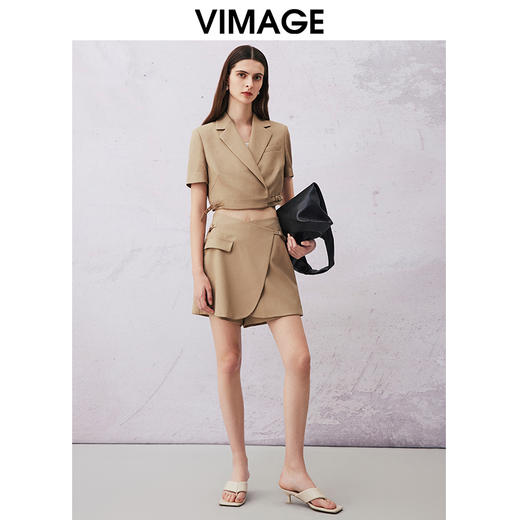 VIMAGE纬漫纪夏季新款时尚百搭短裤女裤裙V2105727 商品图1