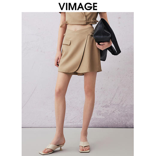 VIMAGE纬漫纪夏季新款时尚百搭短裤女裤裙V2105727 商品图2