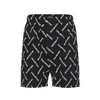 BALENCIAGA 巴黎世家 男士字母徽标印花休闲短裤 黑色 719975 TPLA4 1070 商品缩略图0