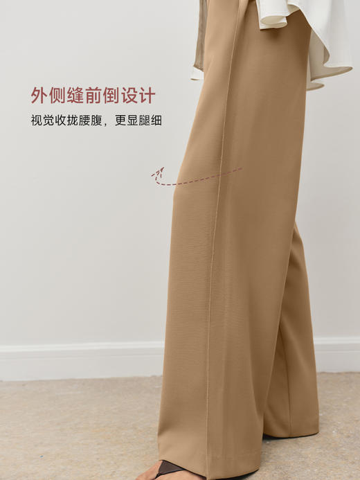 潇洒女主裤 分割开叉直筒裤FB5076243 商品图2