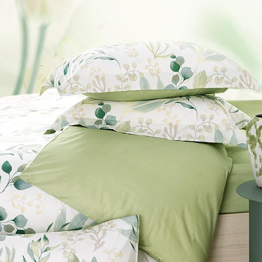 多喜爱 全棉新疆棉清新花卉四件套 绿嘢/柠熙/春日狂想曲hlcs 商品图1