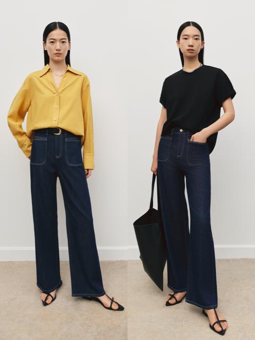 修胯牛仔裤 原牛色直筒牛仔裤FB5156244 商品图9