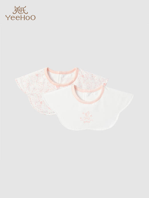 英氏婴儿三角巾口水巾围嘴2024新款新生宝宝饭兜围兜YLSBJ0Q086A 商品图1