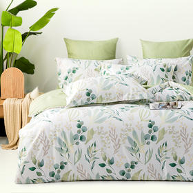 【七件套大礼包】全棉四件套（五选一）+艾绒春秋被+全棉对枕（两个快递发出）