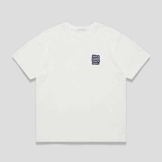 GOODBAI Have a good day刺绣撞色短袖T恤 商品图3