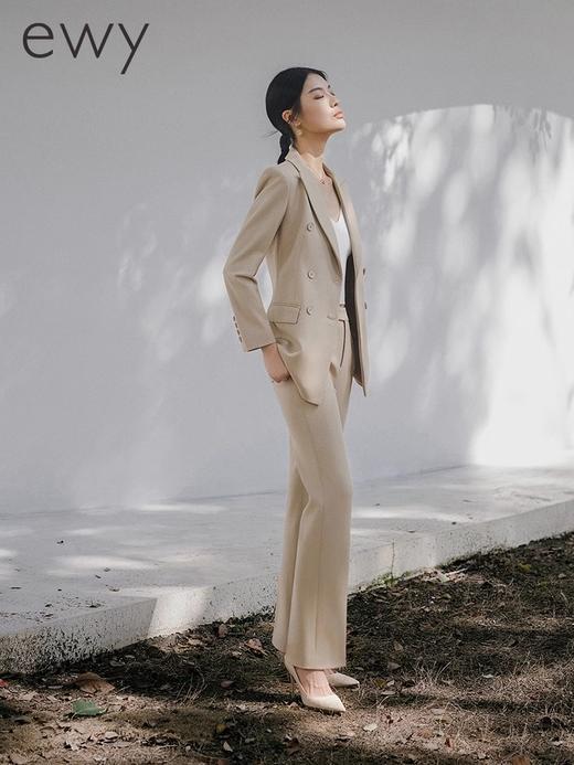 时尚干练卡其色西服外套气质高管工作服主持人西装面试 商品图4