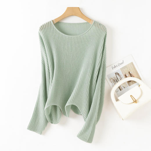 Avann低船领坑条镂空落肩衫24051SS 商品图8