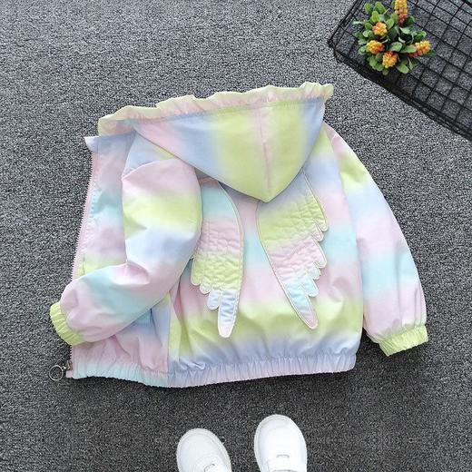 童装女童外套春装2024新款儿童女宝宝洋气春秋小女孩短款连帽风衣 商品图0