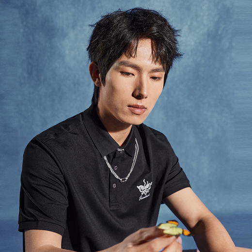 【特价】【非遗苗绣蝴蝶妈妈系列】柒牌polo衫短袖男夏季凉感透气翻领上衣	126T72600 商品图2