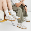 QIUBAN情侣款德训小白鞋 | 一双软到可以180°折叠的写，时尚百搭，舒适面料、透气内里 商品缩略图0