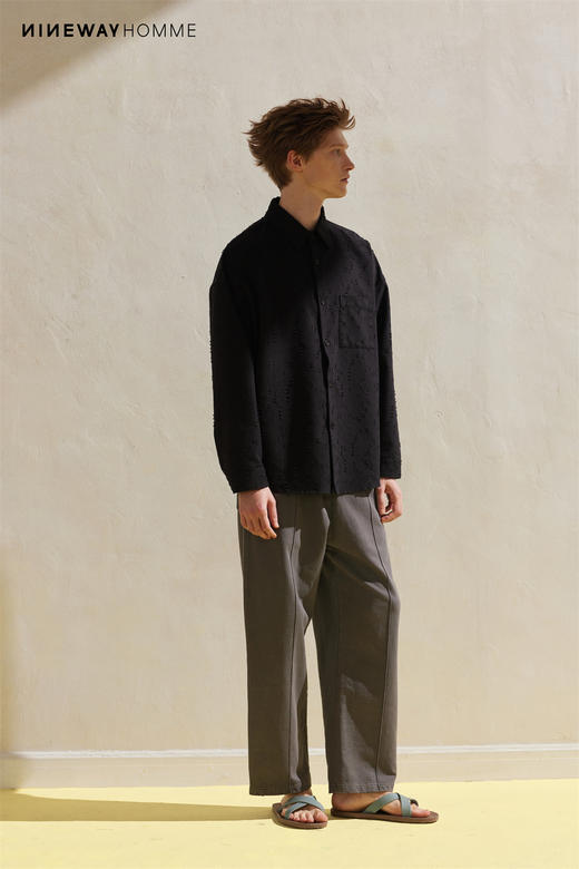 102051个性破洞长袖衬衣 商品图5