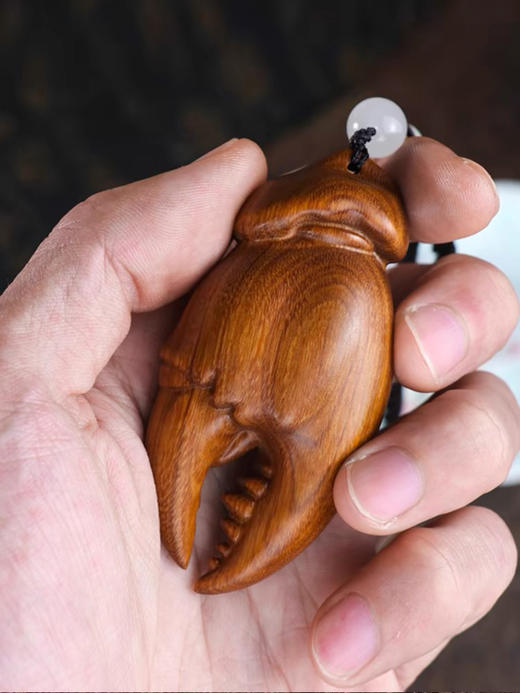 八方来财手里有钱°长蟹钳大叶黄杨挂件 商品图2