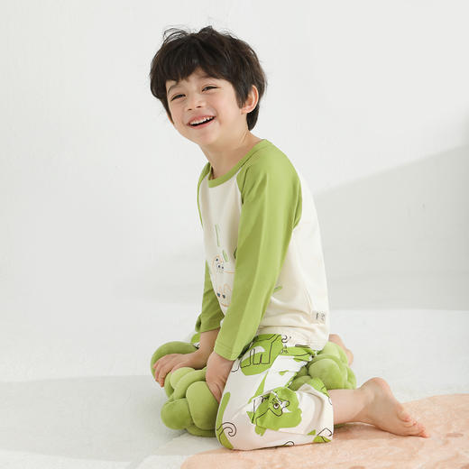 【5A抑菌】【80-130】【MQDmini】男童春秋睡衣家居服套装 商品图1
