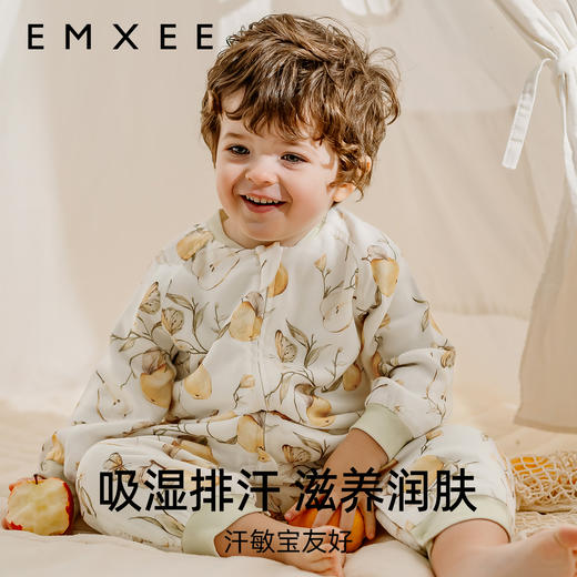 【宝宝安睡】EMXEE嫚熙婴童纱罗长袖分腿睡袋 商品图4