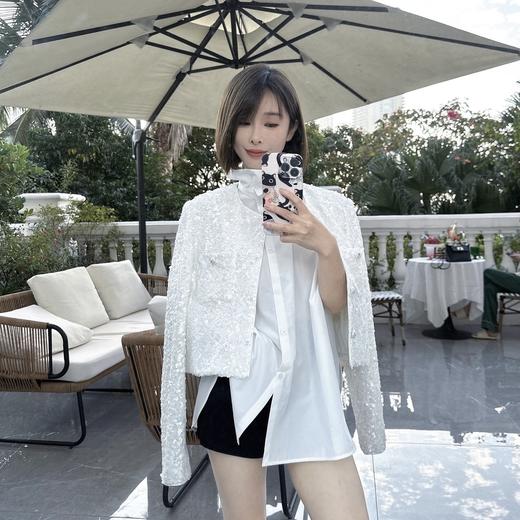 PIANAI冷小姐#白色打底无袖衬衣 商品图2