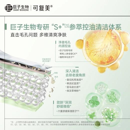 【可复美秩序清洁泥膜】可复美稀有人参皂苷致研控油清洁泥膜 8g*10颗/盒 商品图2