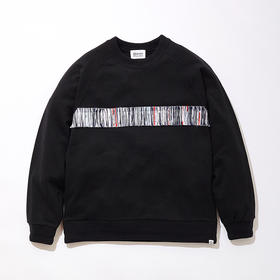 KUON Sakiori Striped Sweatshirt 日本职人手工制裂织拼接卫衣