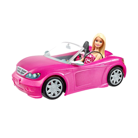 美太 芭比闪亮粉红敞篷车MATCDJR55