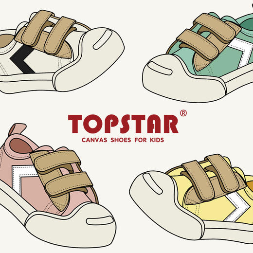 TOPSTAR2024年春季新品软底儿童帆布鞋2033 商品图1