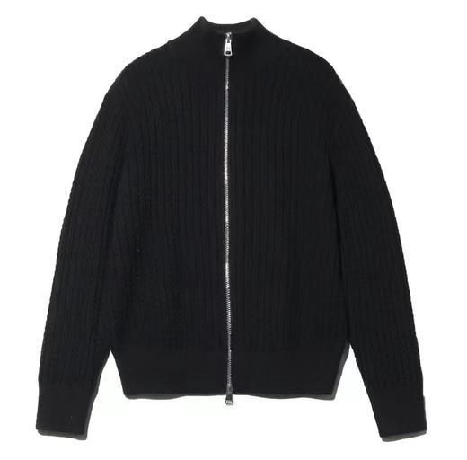 MY127轻奢风男士手工棉质男款长袖休闲百搭黑色纯色秋冬 商品图1