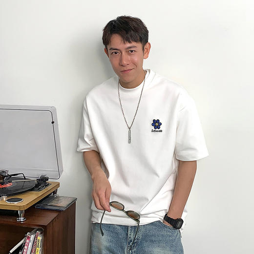 徐太浪日系印花短袖T恤男夏季潮牌男装宽松大码衣服内搭打底上衣 商品图1