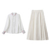 2024年复古新款中式g风改良气质马面裙印花两件套衬衣刺绣套装LZW-68850 商品缩略图4