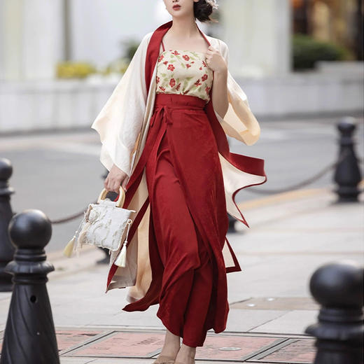 裁缝学苑AQ241国风宋制旋裙三件套日常汉服纸样晨袍打版裁剪样板 商品图2