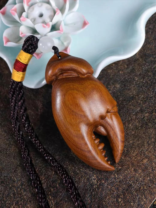 八方来财手里有钱°长蟹钳大叶黄杨挂件 商品图4