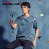 【非遗苗绣蝴蝶妈妈系列】柒牌男士t恤短袖夏季新款渐变印花上衣	126T72770 商品缩略图1