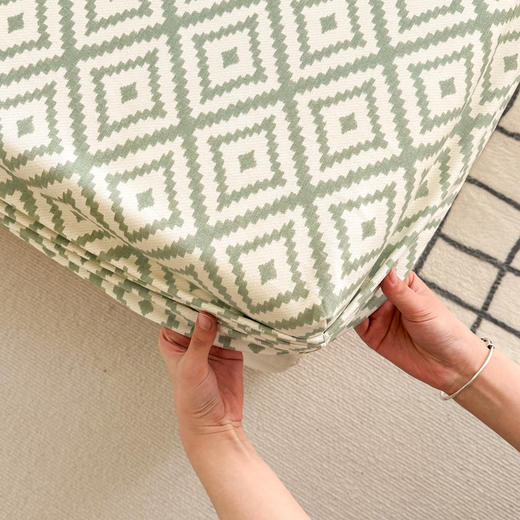 自然醒纯棉老粗布床笠单件全棉床垫保护罩防尘罩全包防滑席梦思保护套夏JY 商品图9