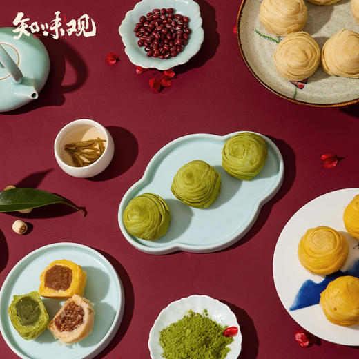 知味观【绿茶酥金腿酥桃花酥 杭州糕点】好吃的特色小吃 甜点茶点心 商品图3
