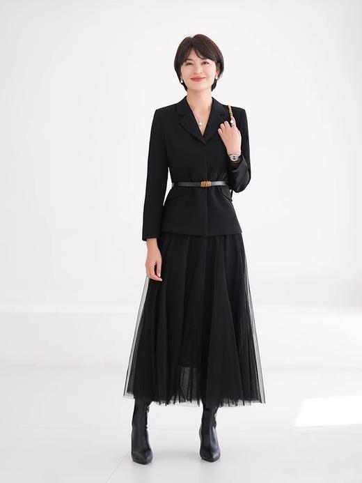优雅黑色西装套装高级感纱裙气质正装通勤 商品图4