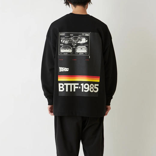 White Mountaineering 白山 SWEAT SHIRT 回到未来主题圆领卫衣 商品图1