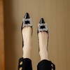 【预售5天】法式高跟鞋女细跟2024年新款春秋女鞋漆皮红色婚鞋小高跟水钻方扣单鞋DB&M5833 商品缩略图3