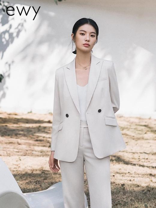 时尚简约米白色西服外套女气质女总裁高管职业装气质西装工装 商品图2