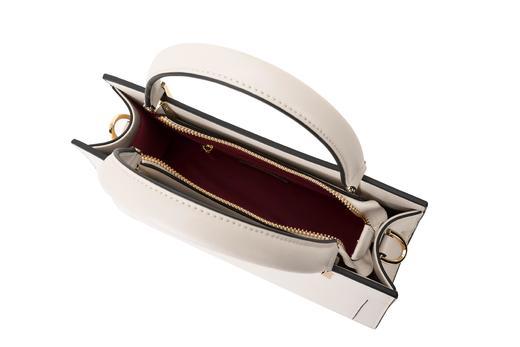 皮尔卡丹白色优雅高级感牛皮女包手提斜挎包 商品图8