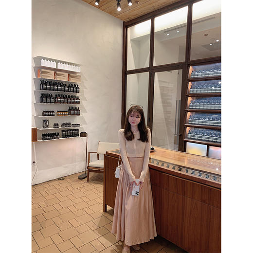 沙茶橘棕 XS/M码 奶白XS/M码/L码金蘑菇菇 招牌/ 灵动感长裙 高腰a字半身长裙夏显瘦休闲遮跨裙子 商品图1