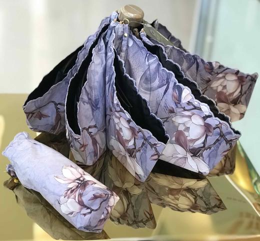 优品堂【如花如歌5】金骨、黑胶、超轻、五折、遮阳防紫外线太阳伞 商品图9