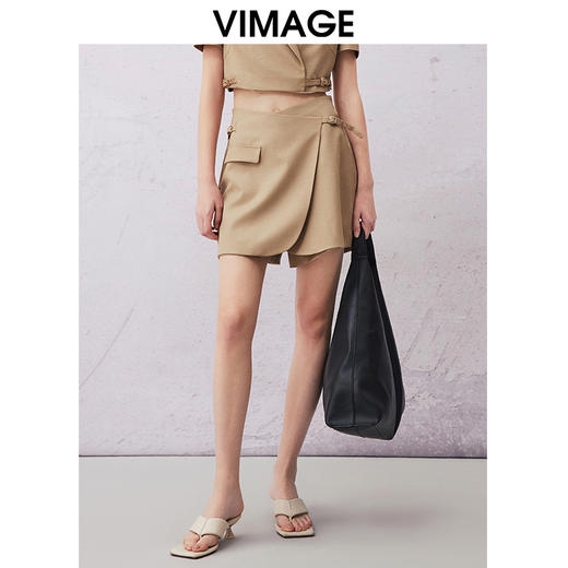 VIMAGE纬漫纪夏季新款时尚百搭短裤女裤裙V2105727 商品图0