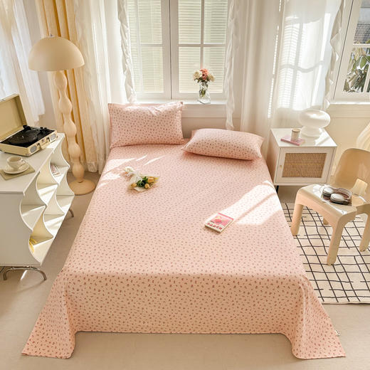 自然醒老粗布床单单件凉席纯棉全棉单人宿舍棉麻夏季凉感亚麻被单三件套JY 商品图1