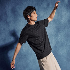 【特价】【非遗苗绣蝴蝶妈妈系列】柒牌短袖T恤男夏季凉感冰藻泥满印上衣	126T72780