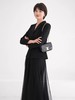 优雅黑色西装套装高级感纱裙气质正装通勤 商品缩略图2