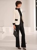 高级感黑白拼接西装套装气质撞色一粒扣西服 商品缩略图2