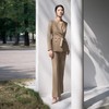 春季新款卡其色职业西装套装女2024年韩版修身西服高端律师 商品缩略图4
