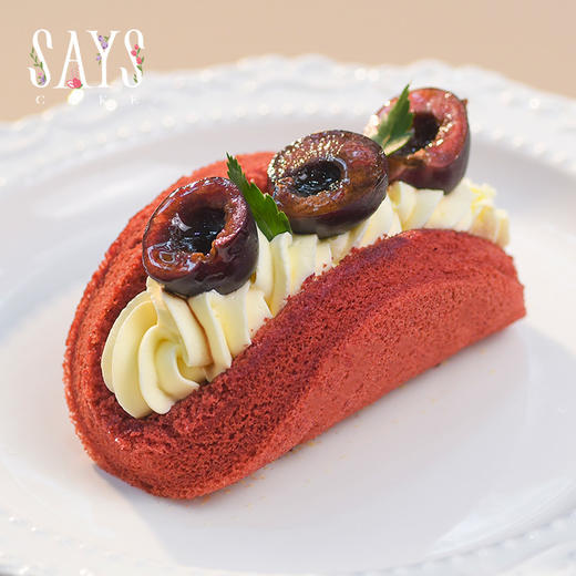 樱桃乳酪红丝绒抱抱卷 商品图0