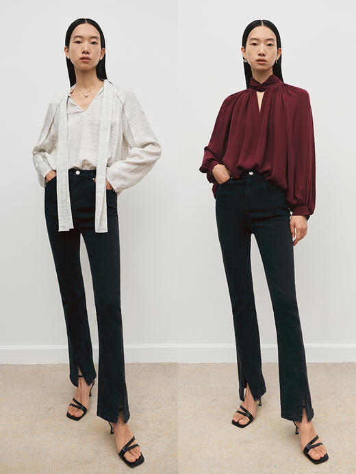 修身微喇牛仔裤 超模腿精裤FB5139243 商品图5