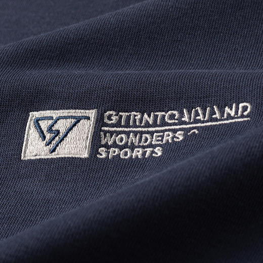 【桑蚕丝混纺】罗蒙春秋男装卫衣胸花绣花卫衣男士休闲百搭男青年卫衣圆领长袖T恤上衣男 商品图4