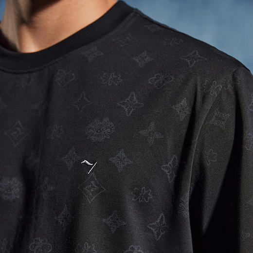 【特价】【非遗苗绣蝴蝶妈妈系列】柒牌短袖T恤男夏季凉感冰藻泥满印上衣	126T72780 商品图2